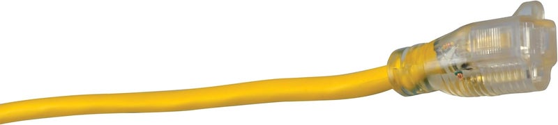 Woods Southwire Heavy Duty Extension Cord 25Ft 12 Gauge 3 Conductor High Visibility Outdoor Cord Lighted End SJTW Yellow 25878802 - Image 3