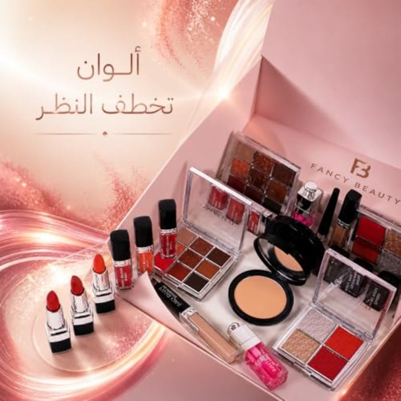 Luxury Makeup Set Elegant Pink Handbag with Lipstick, Eye Shadow, Powder, Concealer, Lip Liner and Gloss Perfect Women's Gift - Image 5