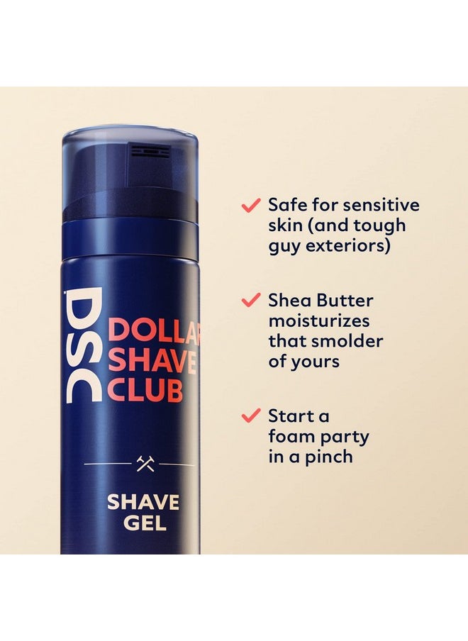 DOLLAR SHAVE CLUB Ollar Shave Club ; Shave Gel 2Pack ; Formulated With Shea Butter And Aloe Helping Prevent Shave Irritation Provides Long Lasting Lubrication During Shaving Safe For Sensitive Skin Blue  - Image 5