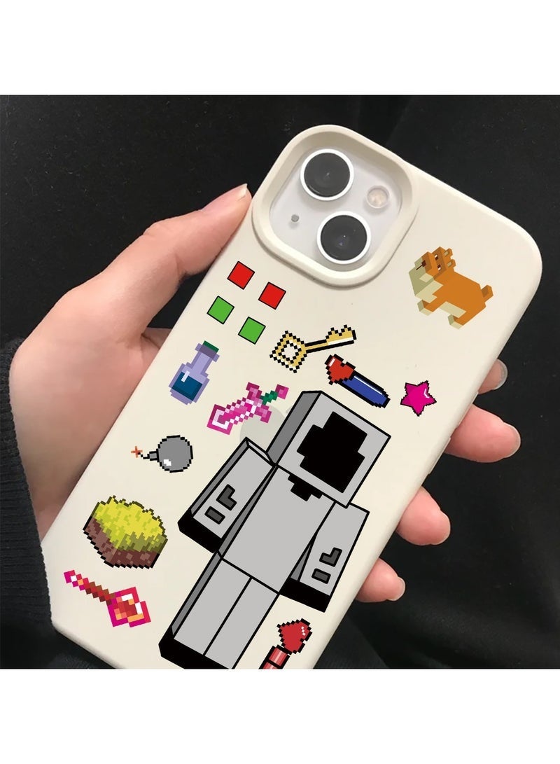 MINECRAFT 24 Sheets/Set MC Cartoon Block World Stickers Waterproof Make a Face Puzzle Stickers DIY Craft for Kids - Image 5