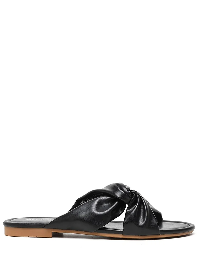 Cuple Comfort knotted slide Flat Sandals