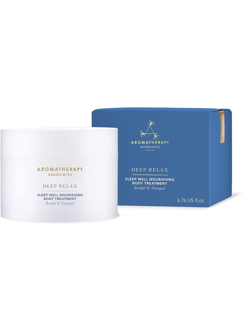 Aromatherapy Associates Aromatherapy Associates Deep Relax Body Treatment. Nourishing Body Cream for Soothed and Supple Skin. Made with Vetivert, Chamomile and Sandalwood Essential Oils (6.76 oz) 