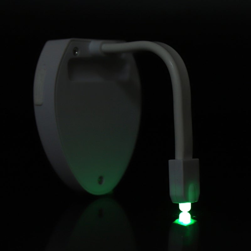 Toilet LED Light: Rechargeable Motion Activated Night Light - 8 Color Changing Flexible Soft Neck, 120 Second Auto-Off for Home Bathroom Toilet Access - Image 5