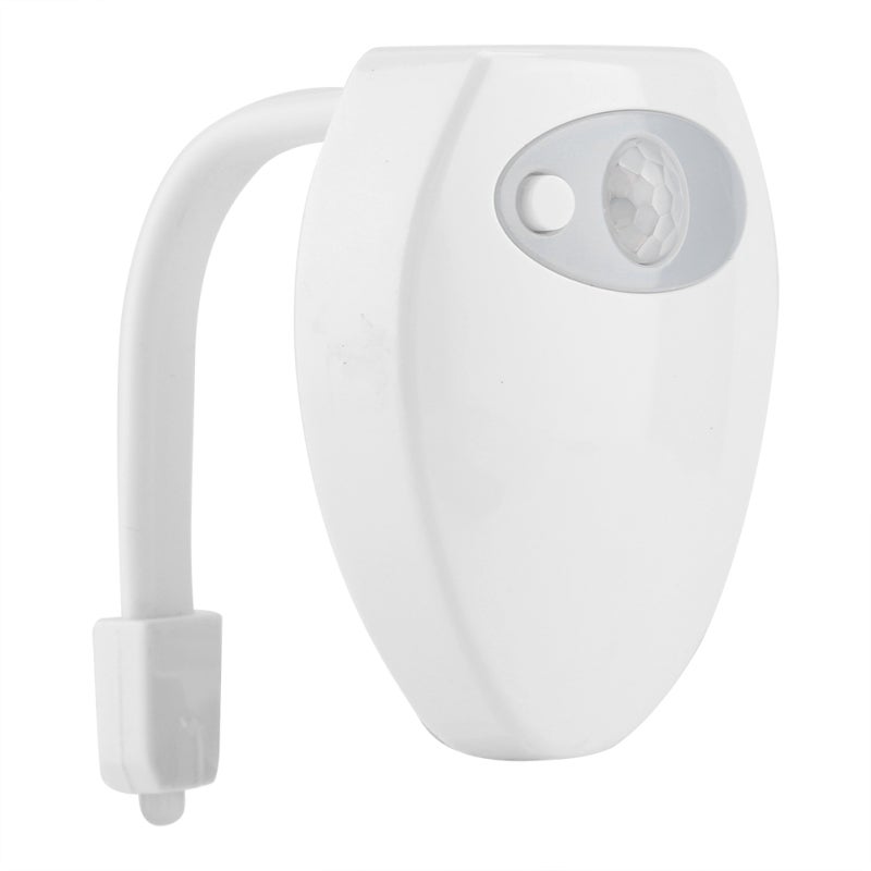 Toilet LED Light: Rechargeable Motion Activated Night Light - 8 Color Changing Flexible Soft Neck, 120 Second Auto-Off for Home Bathroom Toilet Access - Image 3