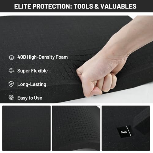 FoamJoy 4 PCS 16x12x2 Inch Pick and Pluck Foam Inserts for Cases - Professional-Grade Tool, Game Box & Drawer Organizer - Image 3