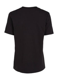Calvin Klein Jeans Women's Cotton Badge T-Shirt - Cotton jersey, Black  - Image 5