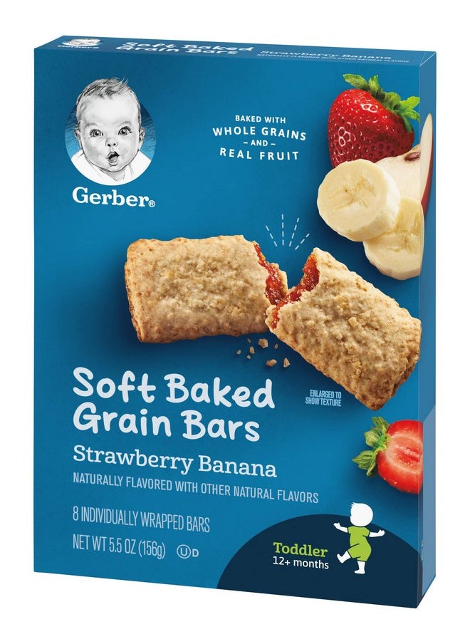 جربر ألواح حبوب الإفطار Gerber Graduates بنكهة الفراولة والموز - 5.5 أونصة (عبوة من 4 قطع)  - Image 4