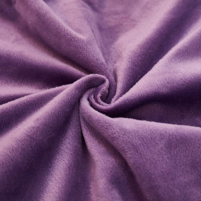 AMICA Luxurious Diamond Pinch Pleated Crystal Velvet Pillowcases Solid Pintuck Throw Cushion Cover for Home Decor Hidden Zipper Closure Purple 16 X 24 Inch - Image 5