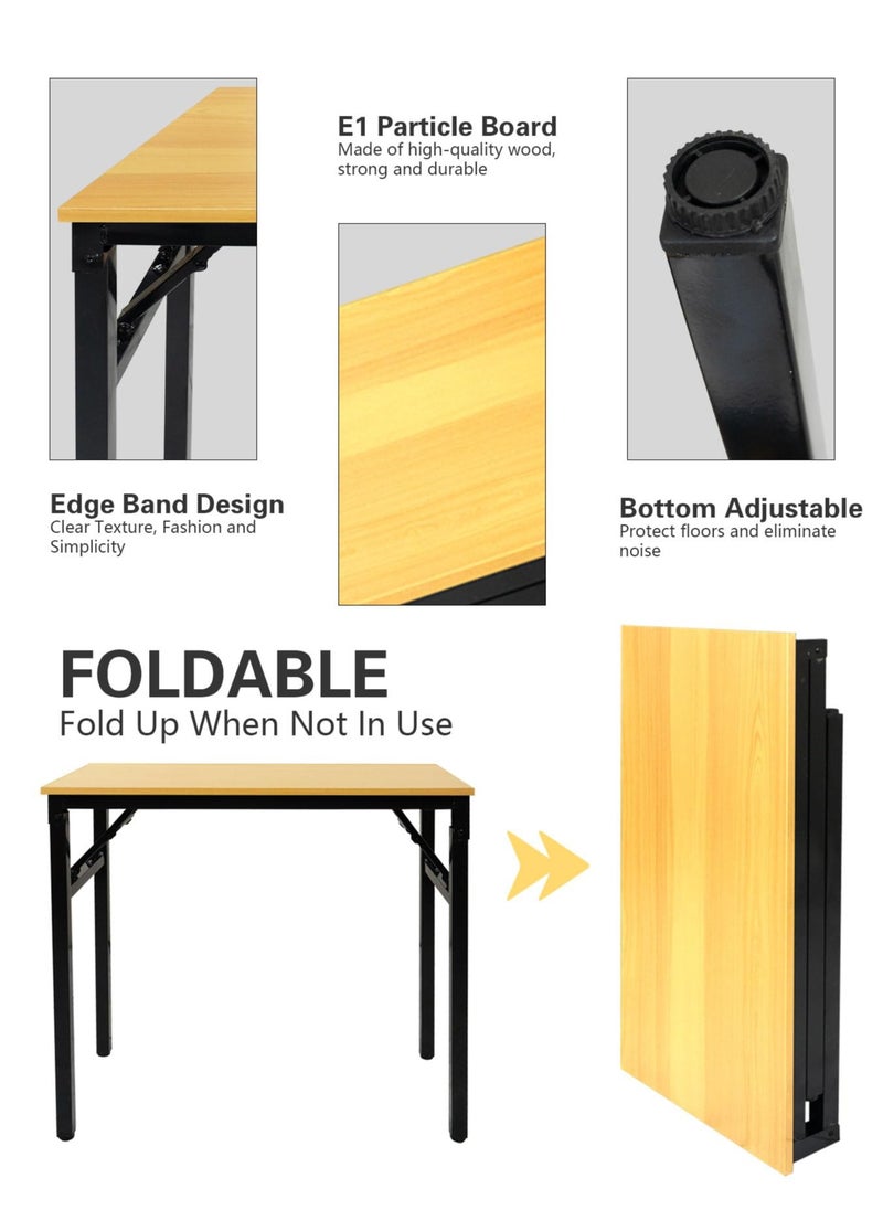 Folding Desk Adjustable Computer Table Picnic Table Compact Table for Home Office