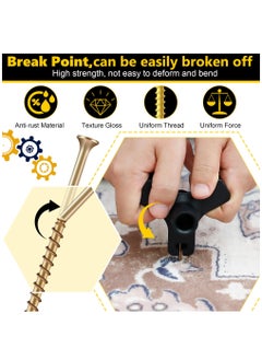 KASTWAVE Floor Repair Kit, Squeak No More Kit Eliminates Floor Squeak Fit Most Carpet Hardwood Floors, 3233 Woodworking Project Kits Use for Fix Floors, Contains 5 Auxiliary Tools and 50 Screws  - Image 4
