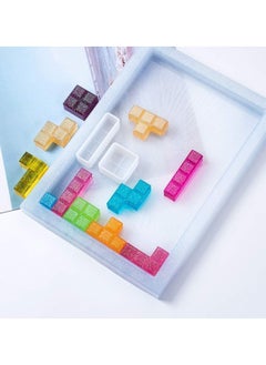 Y&D Cube Molds for Resin, 8pcs Epoxy Resin Tetris Making Cubes. Clay Crafts, DIY Craft Project, Blocks Puzzle, Table Game, Keychains  - Image 3