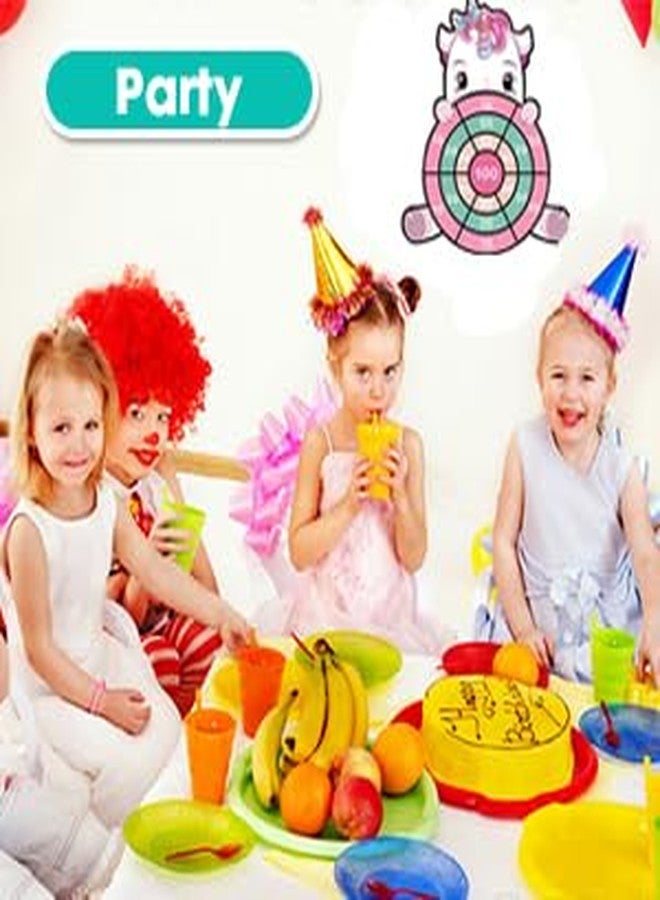 HONGID Unicorn Toys for 3-12 Year Old Girls,25”Large Dart Board Kids Toys for 6-12 Year Old Girls Teens Party Outdoor Games,Christmas Birthday Gifts for Girls Age 3-12, Pink (KL-2022) - Image 4