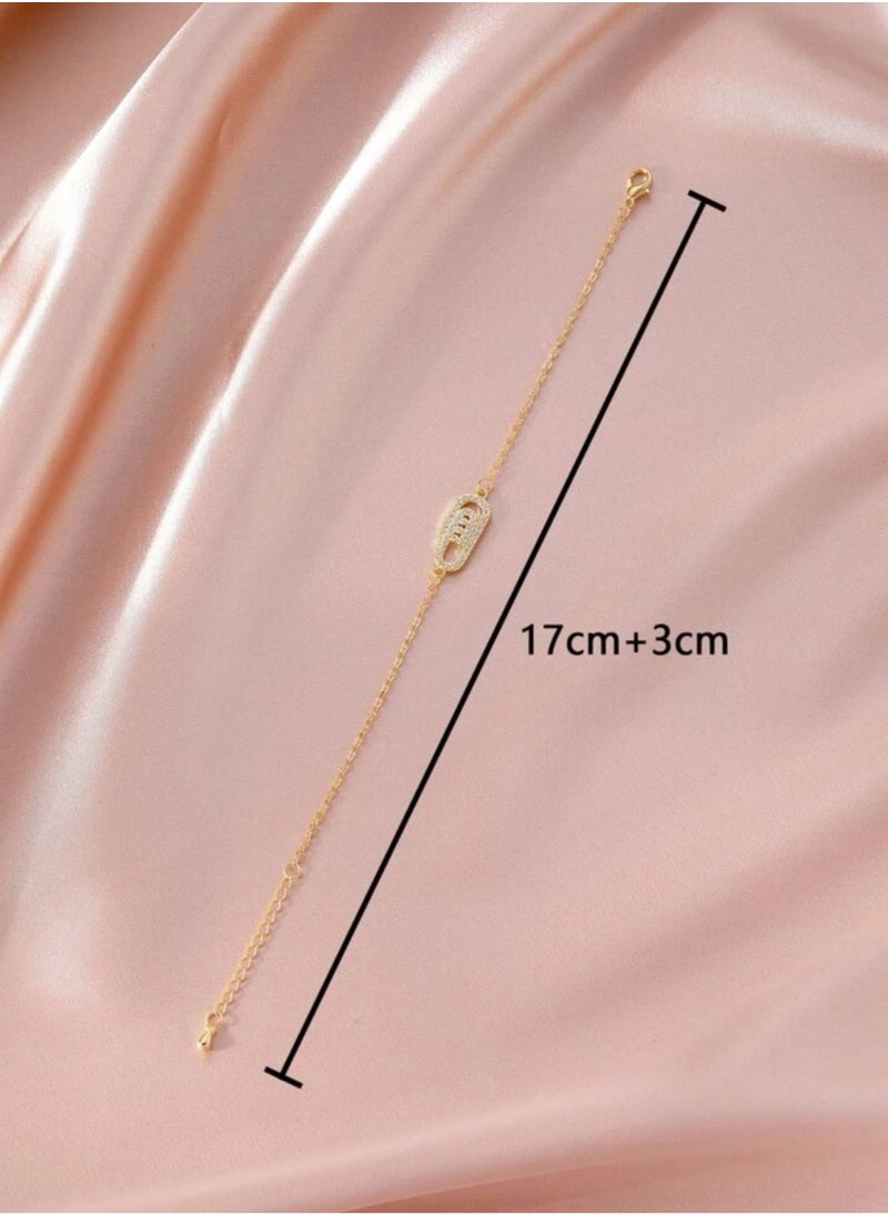 Blueline - Elegant Gold Plated Stainless Steel Bracelet For Women - Image 1