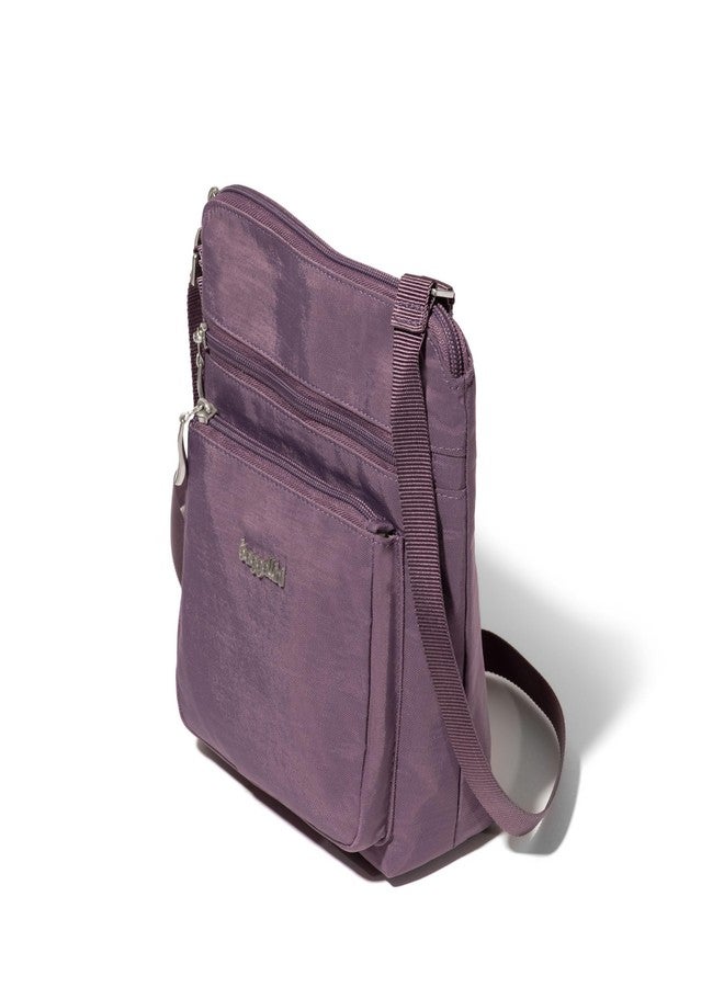 Baggallini Pocket Crossbody Bags for Women 8x8 Small Lightweight Durable Water-resistant Travel Purse W/Rfid, Misty Purple, One size - Image 2
