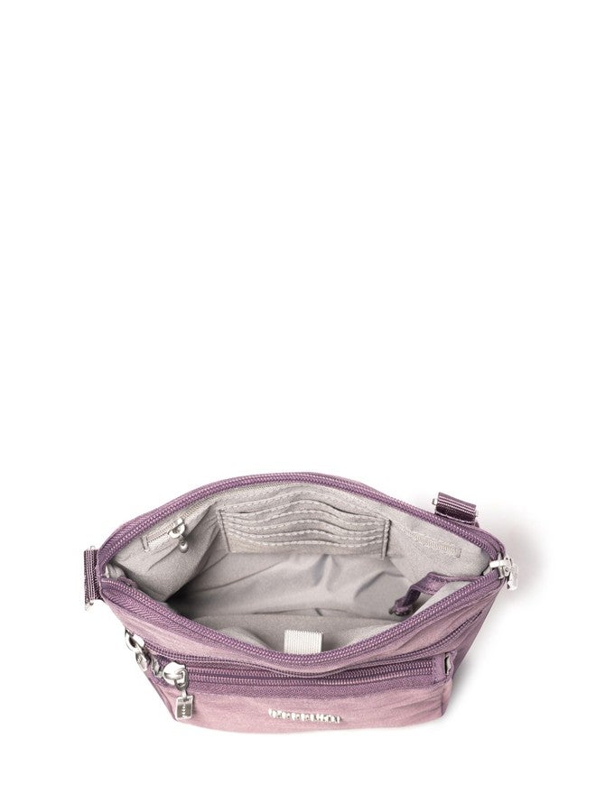 Baggallini Pocket Crossbody Bags for Women 8x8 Small Lightweight Durable Water-resistant Travel Purse W/Rfid, Misty Purple, One size - Image 4