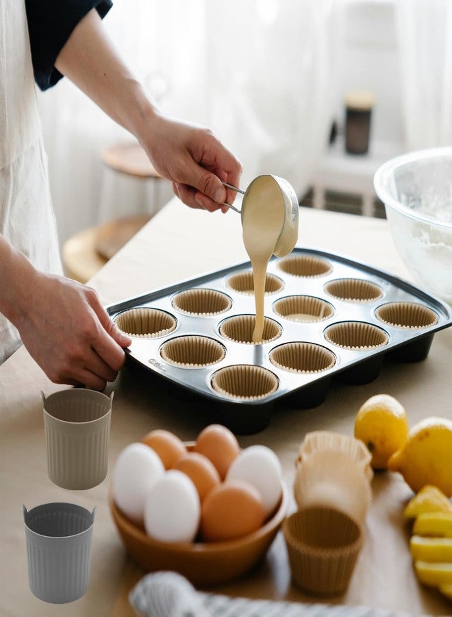 Ragyzity 4Pack Air Fryer Baking Ramekins, Silicone Mold Cups Non-Stick Air Fryer Accessories Air Fryer Egg Molds, Easy Release Nonstick Bakeware for Eggs, Muffins, Cupcakes, Puddings, Tarts - Image 5