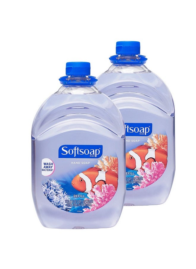 Softsoap Liquid Hand Soap Aquarium Series 64Ounce Refill Bottle Pack Of 2  - Image 1