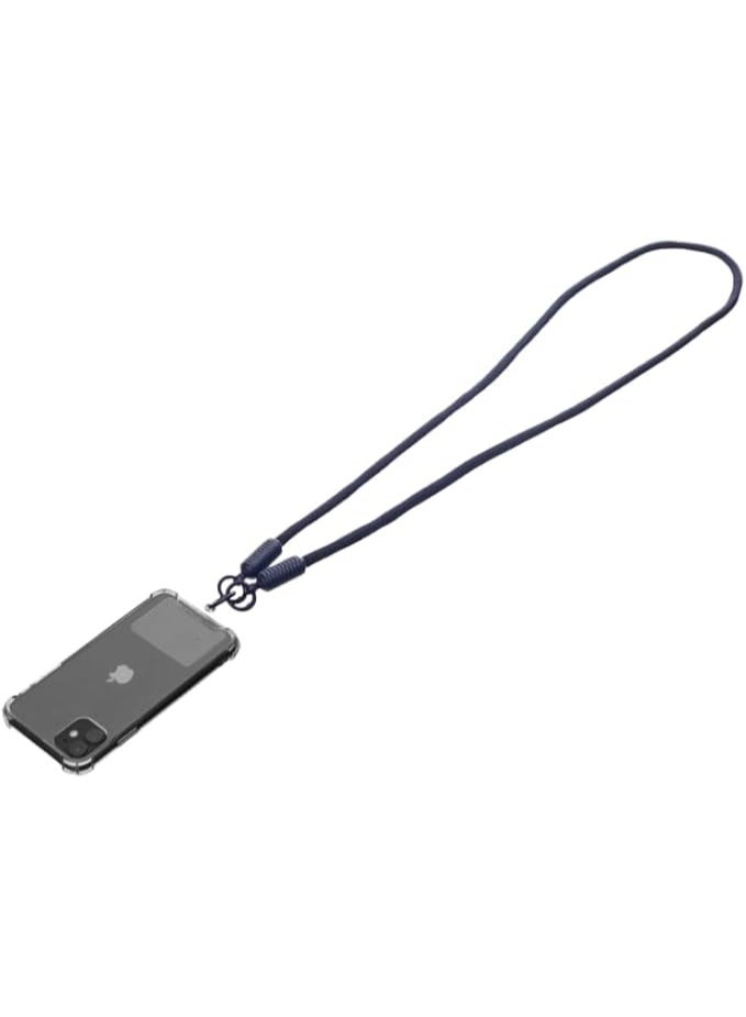 G-Power Soft Nylon Adjustable Detachable Crossbody Cell Phone Lanyard With Secure Metal Clasp Ideal For Hands-Free Outdoor Adventures 60 CM - Navy - Image 2