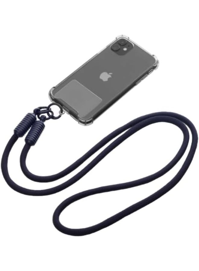 G-Power Soft Nylon Adjustable Detachable Crossbody Cell Phone Lanyard With Secure Metal Clasp Ideal For Hands-Free Outdoor Adventures 60 CM - Navy - Image 3