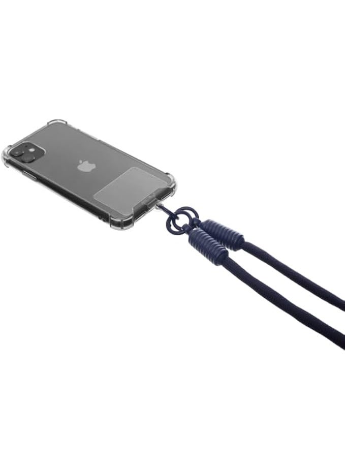 G-Power Soft Nylon Adjustable Detachable Crossbody Cell Phone Lanyard With Secure Metal Clasp Ideal For Hands-Free Outdoor Adventures 60 CM - Navy - Image 1