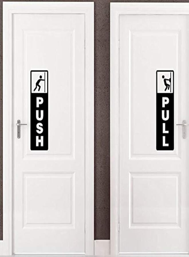 Sticker Door Push Pull 