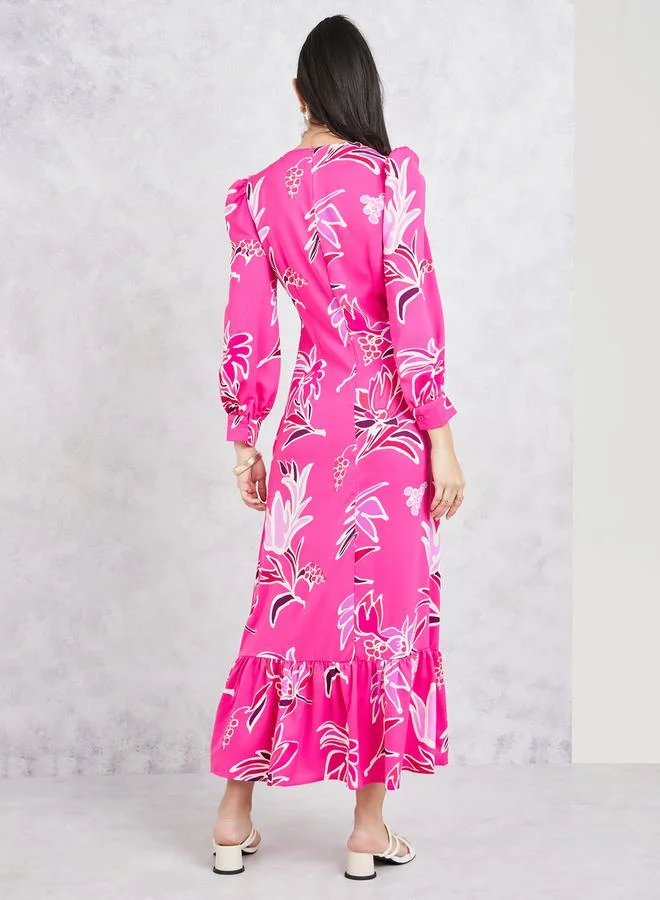 Styli Floral Print Dress