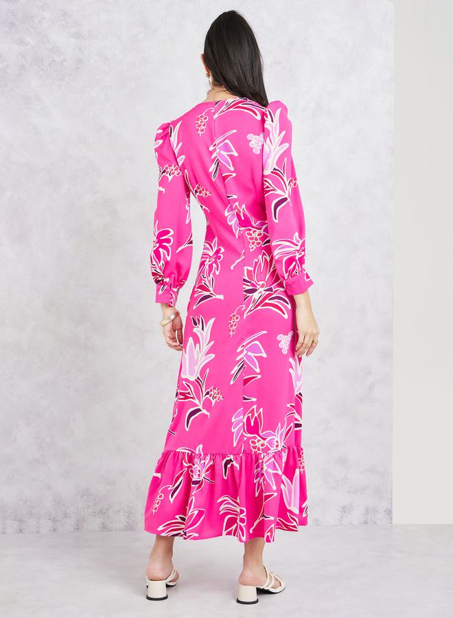 Styli Floral Print Dress  - Image 4