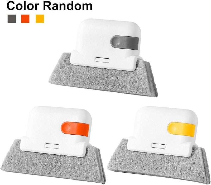 Window Rail Cleaning Tools - With 2 in 1 Non-Slip Grip | Window Sill Cleaner Brush & Window Screens for Home | For Cracks Blinds Commercial - Image 5