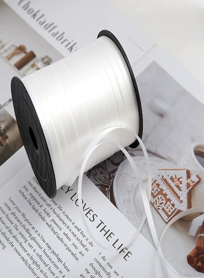 ZOOYOO 500 Yards White Crimped Curling Ribbon Balloon String Roll Balloon Curling Ribbon for Decoration Balloon Accessories - Image 3
