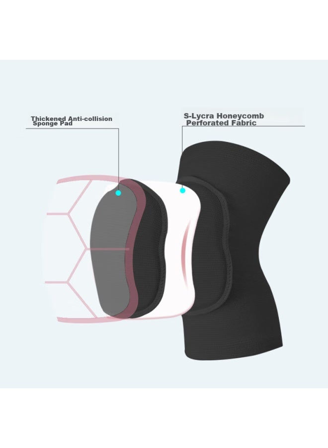 Chidong Dance Thickened Knee Pads, Yoga Dancing Non-slip Knee Protection, Shock-absorbing And Anti-collision, For Adults And Children, 1 Pair - Image 5