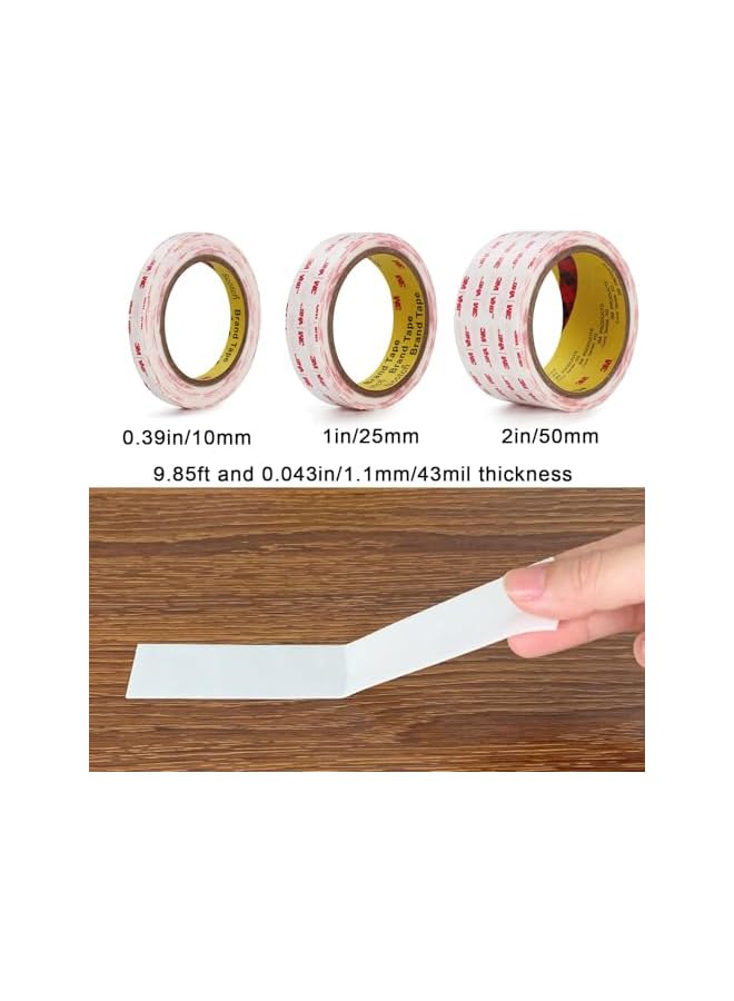 promass Heavy Duty Double-Sided Tape 20mm*3m - Versatile Removable Mounting Tape for Picture Hanging, Home Décor, and More – Strong Adhesive Strips for Secure and Clean Application - Image 2