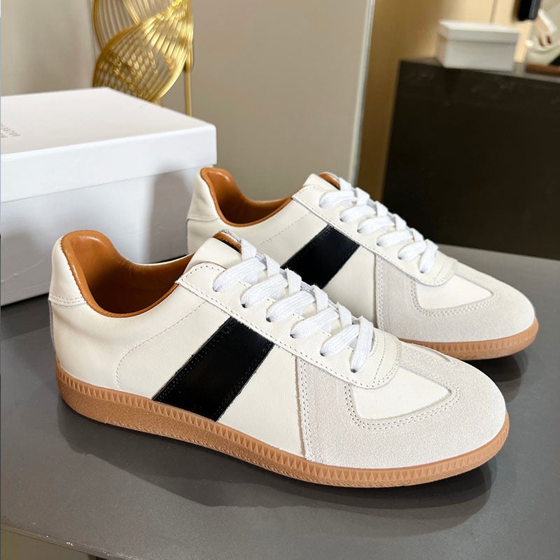 2024 Internet Celebrity Classic Men And Women Couple Moral Training Shoes Casual Sneakers High Quality Retro Sports White Shoes - Image 3