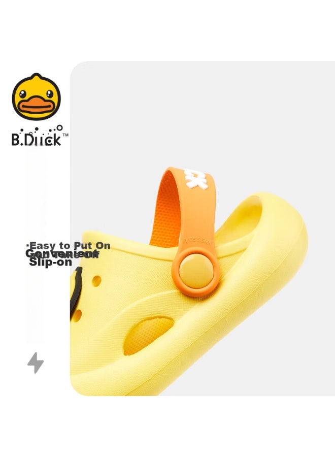 B.duck صنادل الأطفال B.duck، أحذية شاطئية ناعمة للفتيات، أحذية حديقة كروكس للأولاد، 5913 أبيض مائل إلى الصفرة، مقاس 28 - Image 2