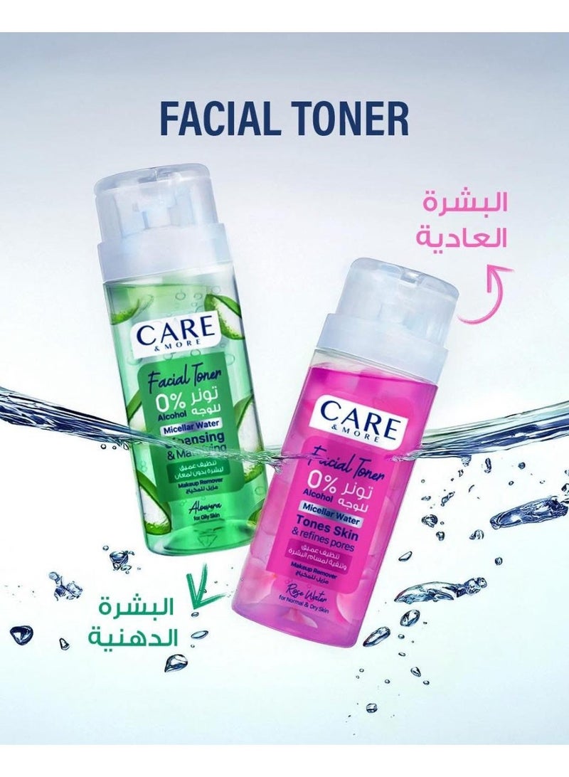 Care & More Facial Toner Micellar Water Cleansing & Mattifying Makeup Removal 150 Ml - Image 3