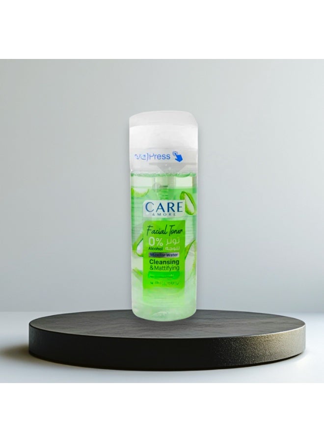 Care & More Facial Toner Micellar Water Cleansing & Mattifying Makeup Removal 150 Ml - Image 4