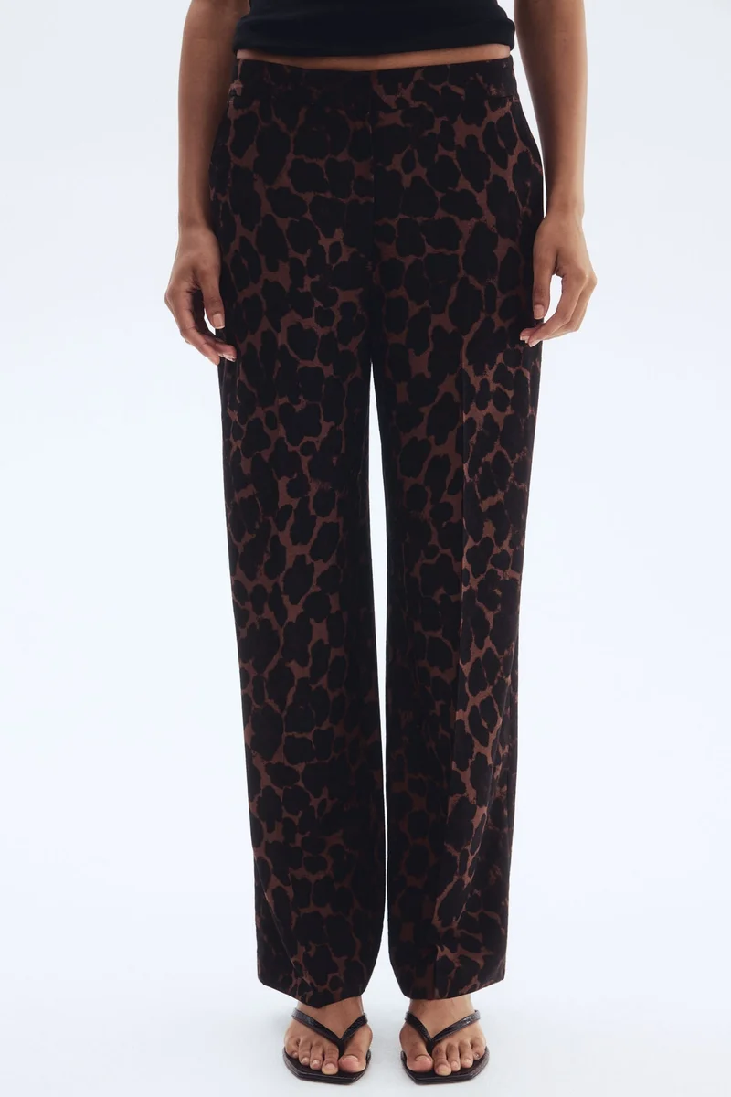 اتش اند ام بنطلون من القماش