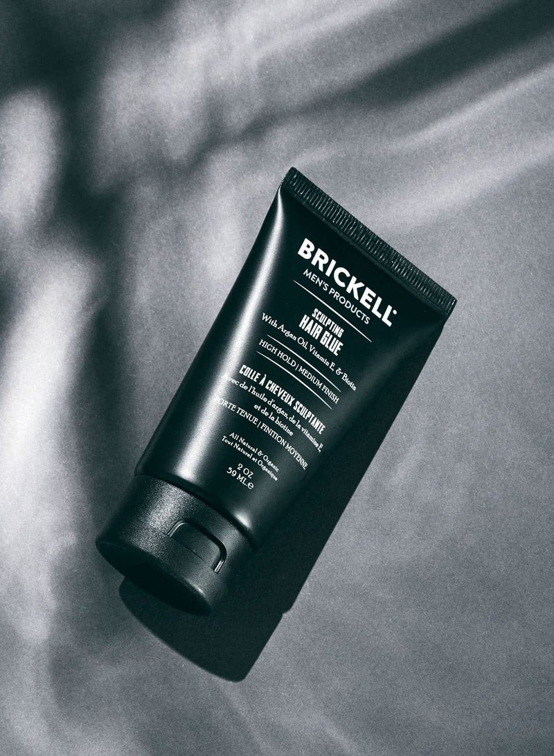 Brickell Men's Products Brickell Men's Hair Styling Sculpting Hair Glue For Men, All Day Lasting Hold for Sculpting and Shaping Hair, 2 Ounce, Scented (2 oz) - Image 3