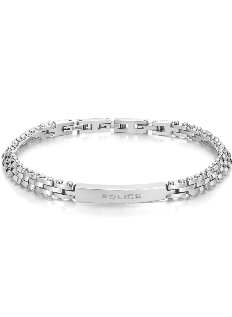 POLICE Brick Gents Stainless Steel Metrocole Bracelet - Image 1