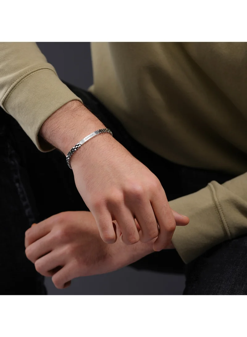POLICE Brick Gents Stainless Steel Bracelet