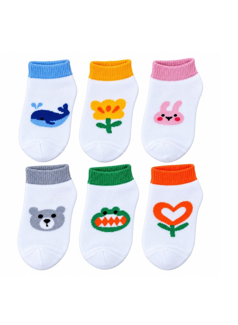 Baby socks, a set of socks for children aged 6 months to 2 years (set of 6 pairs)