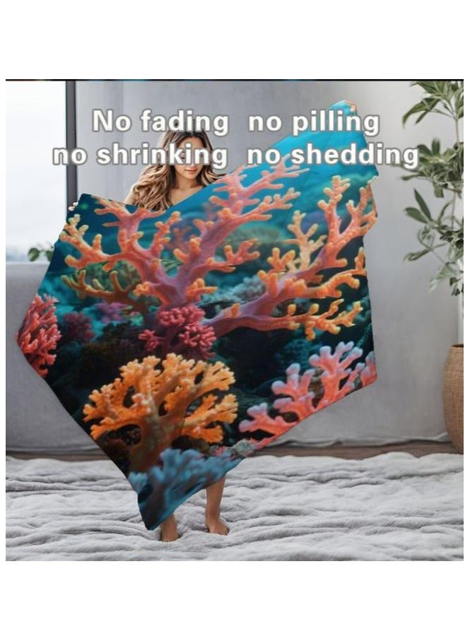 general Flannel thin blanket (warm and comfortable, suitable for sleep, gaming, dust removal and sandproof) 150cm*200cm - 608 - Image 1