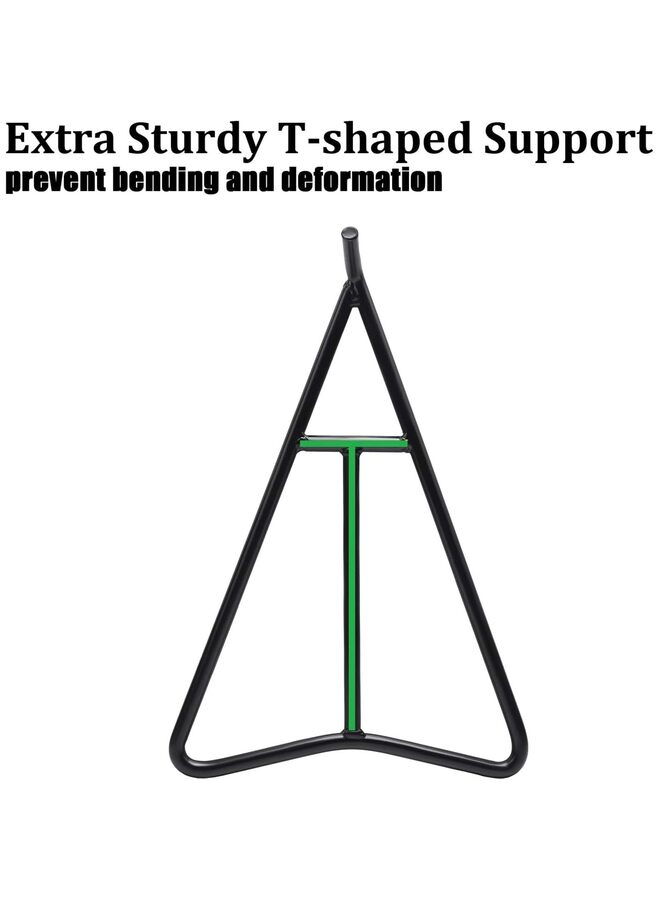 Triangle Stand for Dirt Bike, T-shaped Central Support for Greater Bearing Capacity, Solid Steel Structure with Black Powder Coated Protection - Image 5