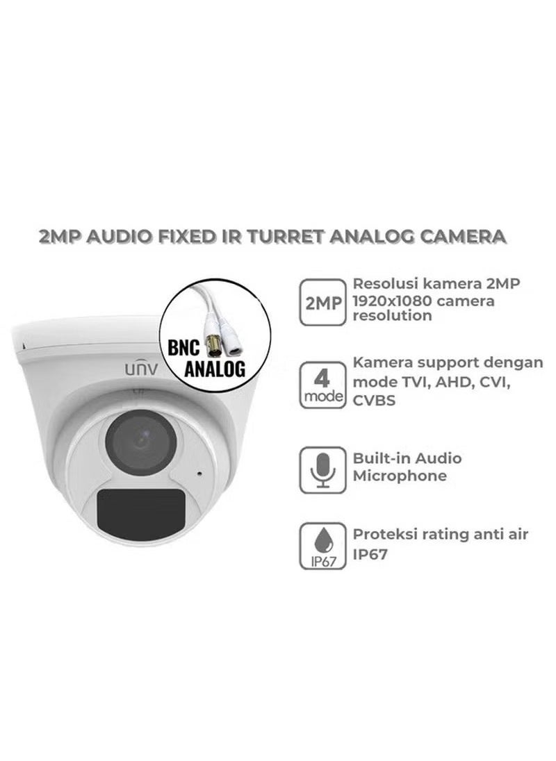 Uniview Uniview Indoor Security Camera 2MP 2.8mm Mic  - Image 2