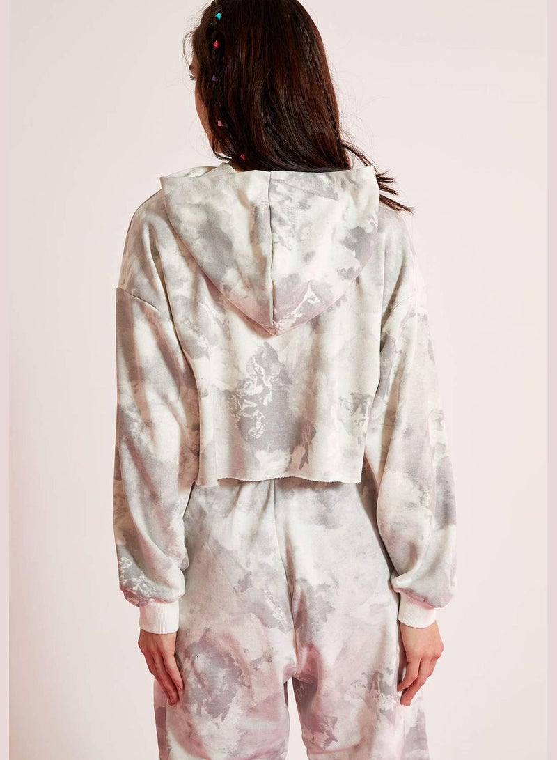 DeFacto Woman Knitted Loose Fit Hooded Sweat Shirt  - Image 4