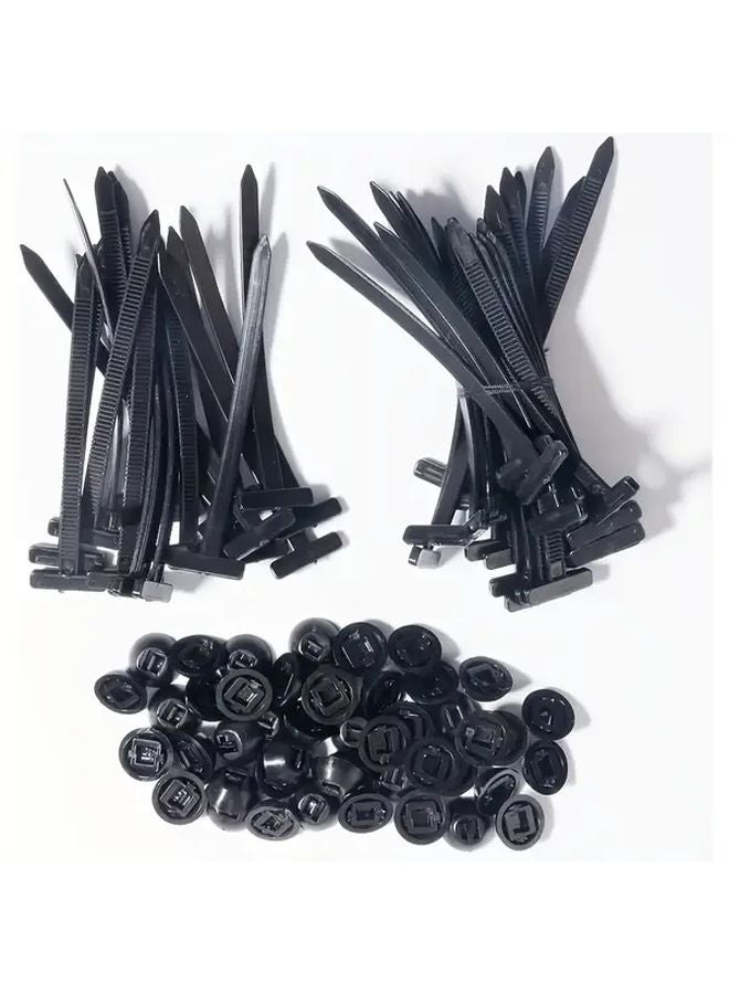 20pcs Heavy Duty Nylon Cable Ties With Locking Mechanism Self Locking Fasteners - Image 3