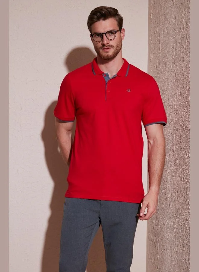 Buratti Buratti 100% Cotton Buttoned Regular Fit Polo Collar T Shirt Men's POLO COLLAR T SHIRT 5902118