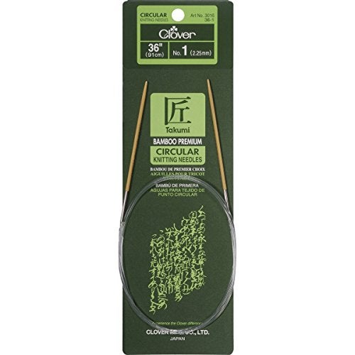Clover Takumi Bamboo Circular Knitting Needles, 36" No. 1 (2.25mm) - Image 4