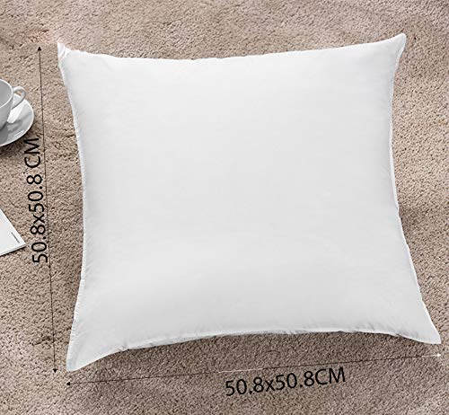 AVI Soft & Fluffy Micorfiber Filled Hotel Quality Premium Cushions Filler Set of 8, 20 x 20 Inch, Decorative Cushion for Sofa, Bed, Throw Pillow Insert, Office (White) - Image 3