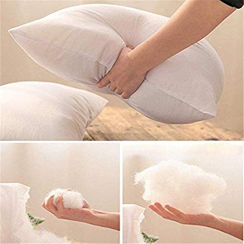 AVI Soft & Fluffy Micorfiber Filled Hotel Quality Premium Cushions Filler Set of 8, 20 x 20 Inch, Decorative Cushion for Sofa, Bed, Throw Pillow Insert, Office (White) - Image 5