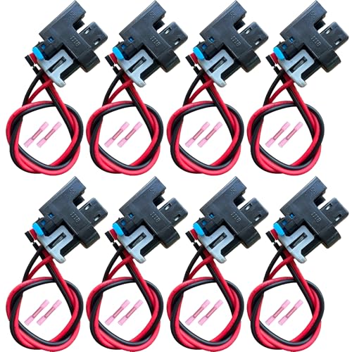 SDYYDS 8 pack Truck Fuel Injector Connector Pigtail Wire Compatible with Mini Delphi Multec 2 OEM Tooling Connector Lock Seals Terminals WPINJ31X815306160 - Image 1